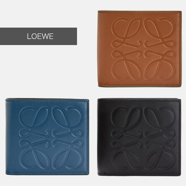 LOEWE ロエベ 財布 コピー ブランド ビフォールド コイン ウォレット 106.54A501